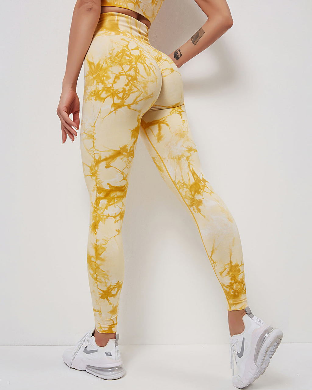 Fojo Dye Nahtlose Leggings - Gelb
