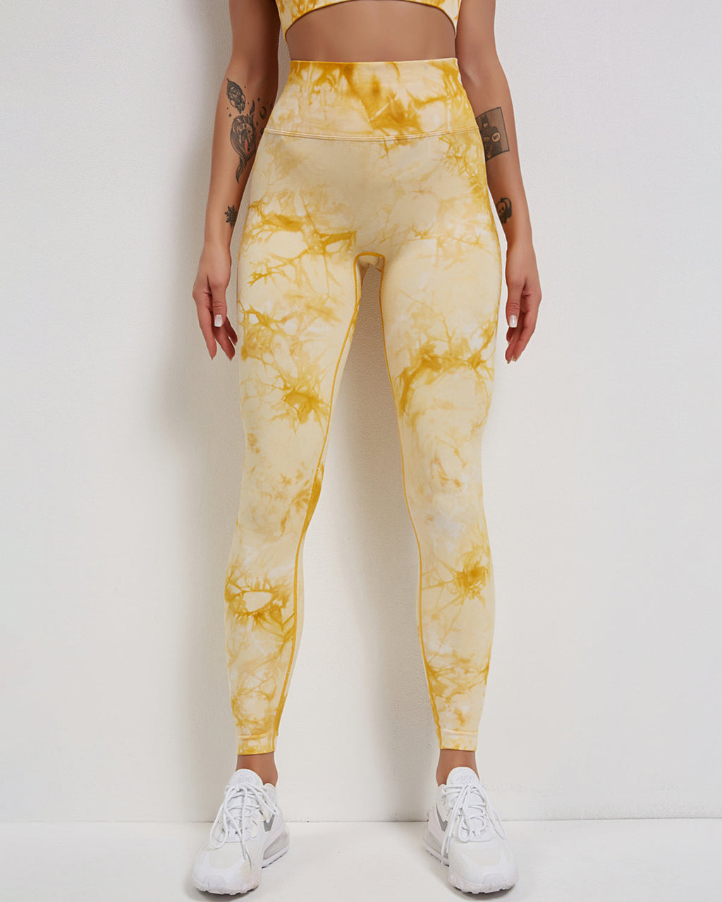 Fojo Dye Nahtlose Leggings - Gelb