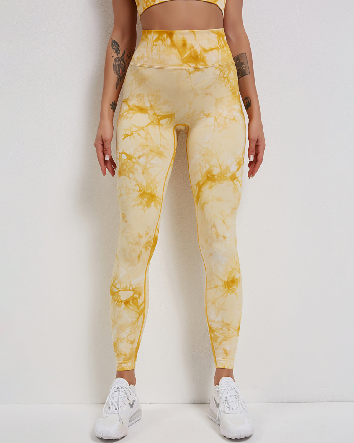 Fojo Dye Nahtlose Leggings - Gelb