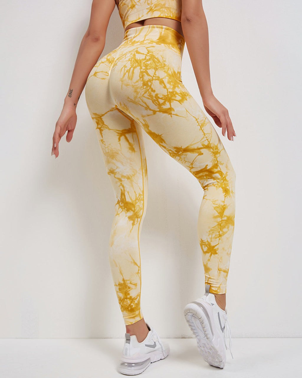 Fojo Dye Nahtlose Leggings - Gelb