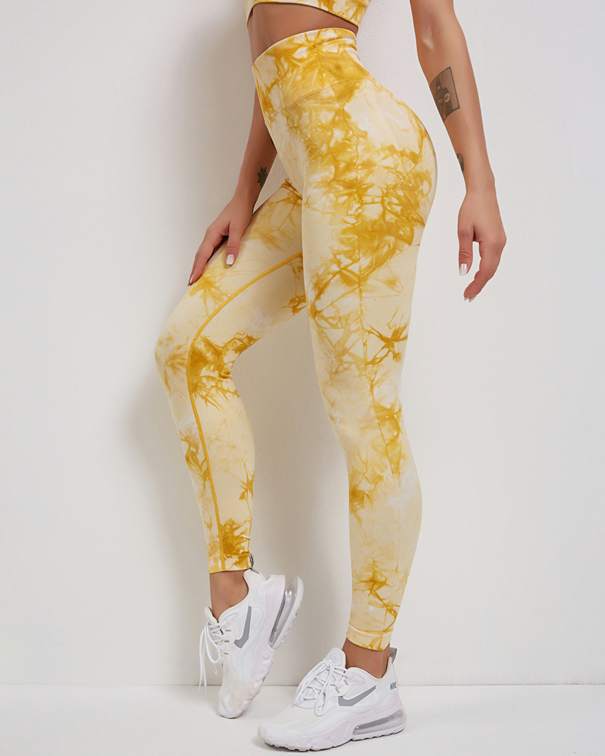 Fojo Dye Nahtlose Leggings - Gelb
