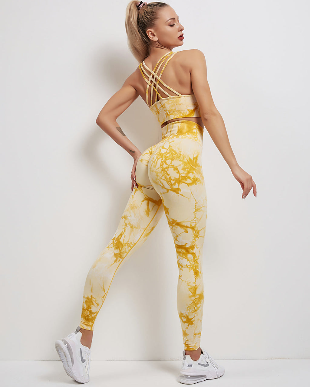 Fojo Dye Nahtlose Leggings - Gelb