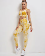 Fojo Dye Nahtlose Leggings - Gelb