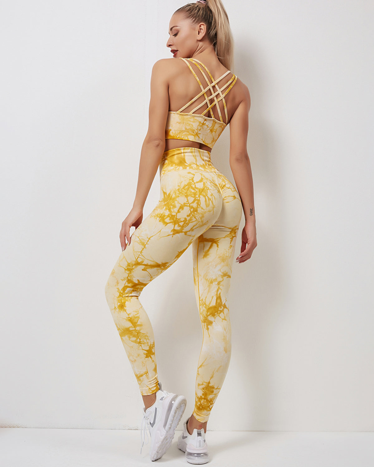 Fojo Dye Nahtlose Leggings - Gelb