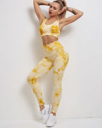 Fojo Dye Nahtlose Leggings - Gelb
