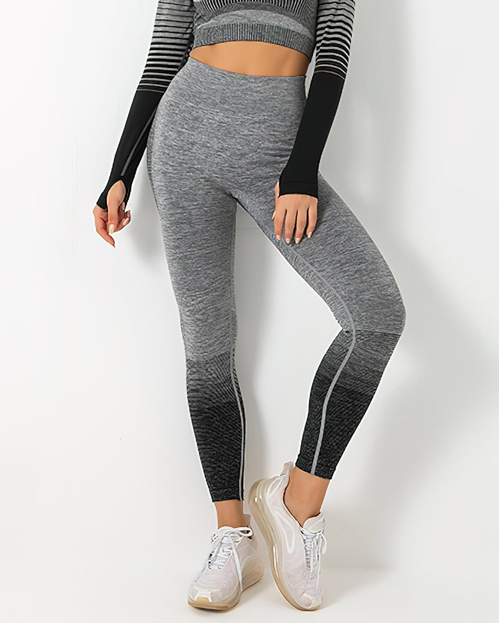 Nahtlose Leggings Harmony - Schwarz
