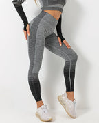 Nahtlose Leggings Harmony - Schwarz