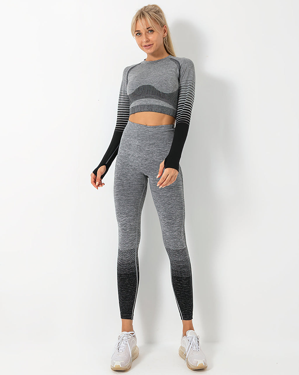 Nahtlose Leggings Harmony - Schwarz