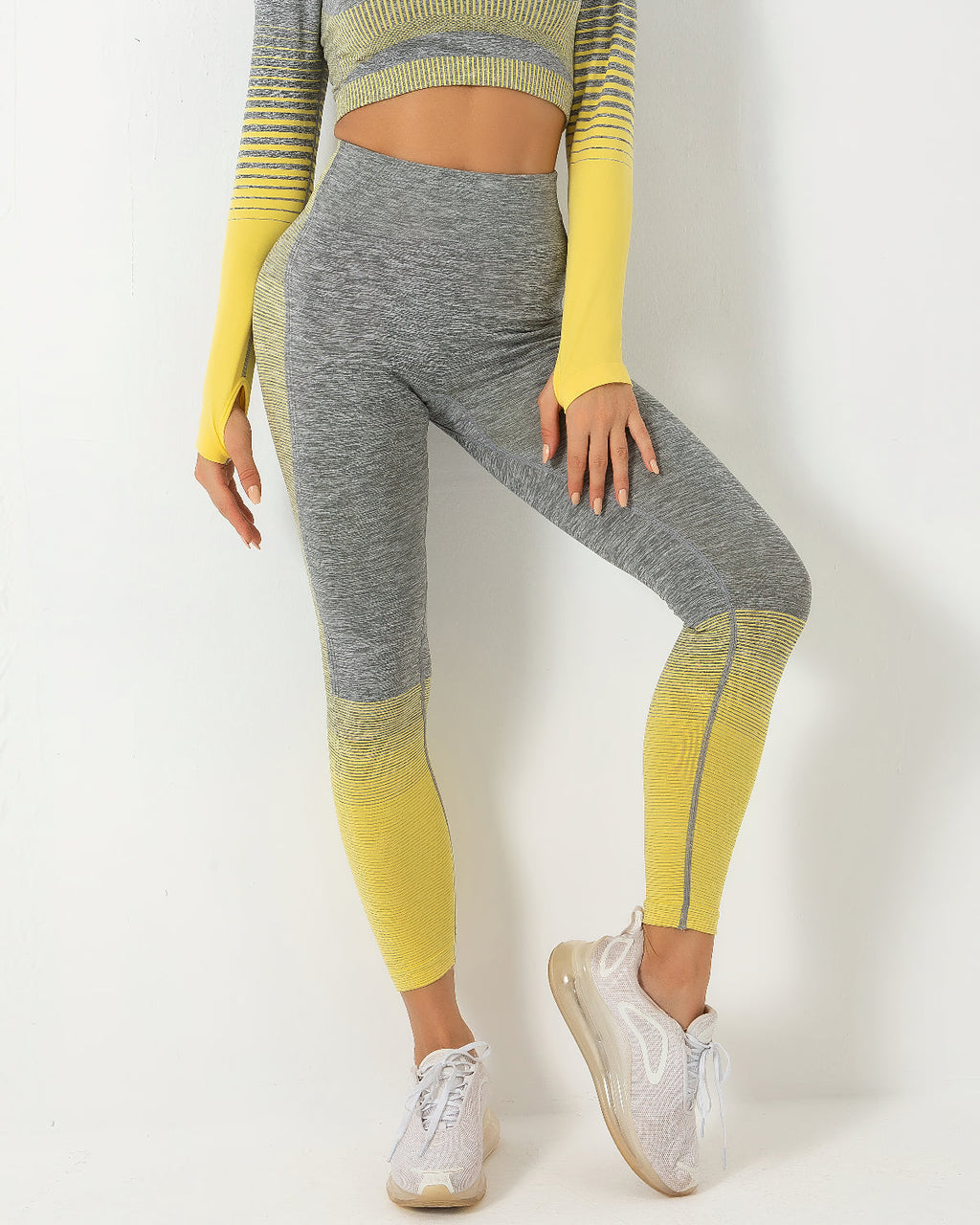 Nahtlose Leggings Harmony - Gelb