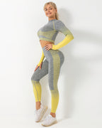Nahtlose Leggings Harmony - Gelb