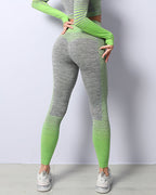 Nahtlose Leggings Harmony - Grün