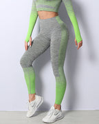 Nahtlose Leggings Harmony - Grün