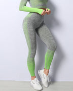 Nahtlose Leggings Harmony - Grün