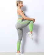 Nahtlose Leggings Harmony - Grün