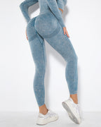 Nahtlose Leggings Idalyne - Blau