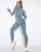 Nahtlose Leggings Idalyne - Blau