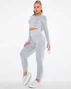 Idalyne Nahtlose Leggings - Grau