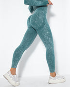 Nahtlose Leggings Idalyne - Blaugrün