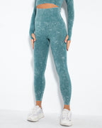 Nahtlose Leggings Idalyne - Blaugrün
