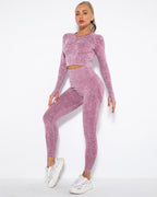 Nahtlose Leggings Idalyne - Rot