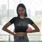 “God’S Favorite” Rhinestone Bedazzled Baby Tee