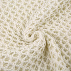 Maglione all'uncinetto con stella Y2K in crema