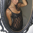 “Angelita” Black Lace Cover Dress With Backless Detail