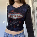 “Welcome To Las Vegas” Y2K Bedazzled Top