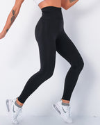 Jiulia Blanc Seamless Leggings - Black