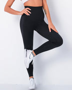 Jiulia Blanc Seamless Leggings - Black