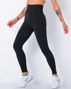 Jiulia Blanc Seamless Leggings - Black