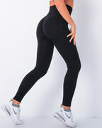 Jiulia Blanc Seamless Leggings - Black