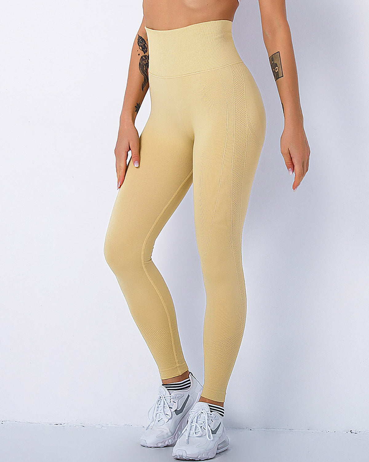 Jiulia Blanc Seamless Leggings - Khaki