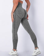 Jiulia Blanc Nahtlose Leggings - Grau