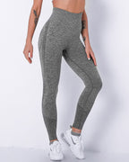 Jiulia Blanc Nahtlose Leggings - Grau