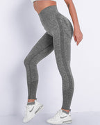 Jiulia Blanc Nahtlose Leggings - Grau
