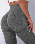 Jiulia Blanc Nahtlose Leggings - Grau