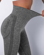Jiulia Blanc Nahtlose Leggings - Grau