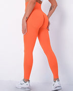 Jiulia Blanc Nahtlose Leggings - Orange