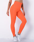 Jiulia Blanc Nahtlose Leggings - Orange