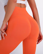 Jiulia Blanc Nahtlose Leggings - Orange