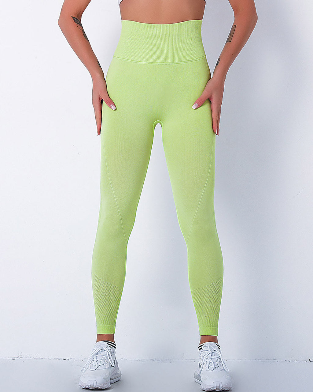 Jiulia Blanc Seamless Leggings - Green