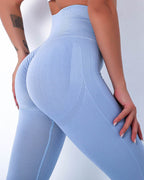 Jiulia Blanc Nahtlose Leggings - Blau