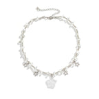 Star Stone Beaded Choker Necklace