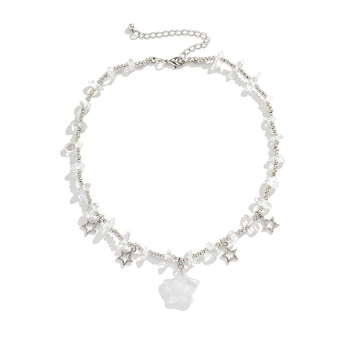 Star Stone Beaded Choker Necklace