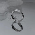 Offener Ring mit Rüschen 