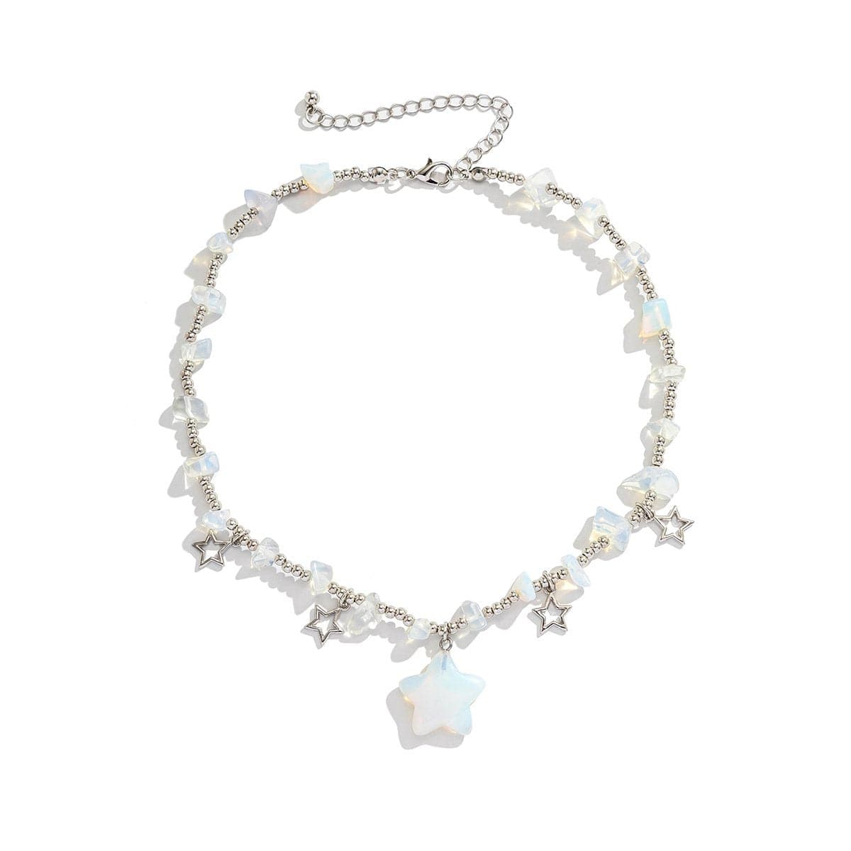 Star Stone Beaded Choker Necklace