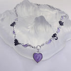 Heart Pendant Multicolor Necklace