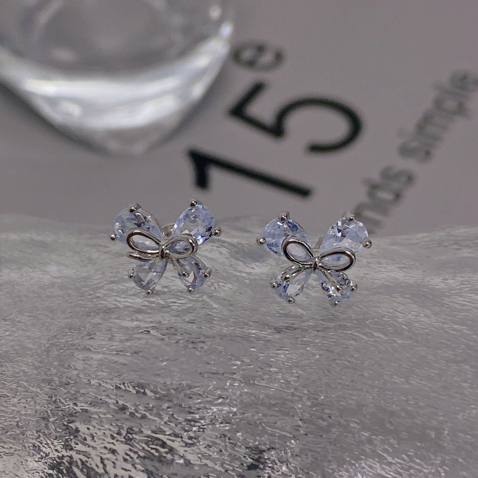 Stone Bowknot Earrings