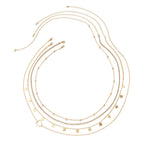 Herz Strass 4 Stück Taillenkette 